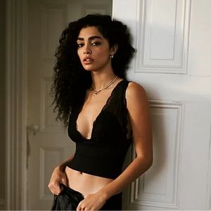 Free People Power Play Cami Black